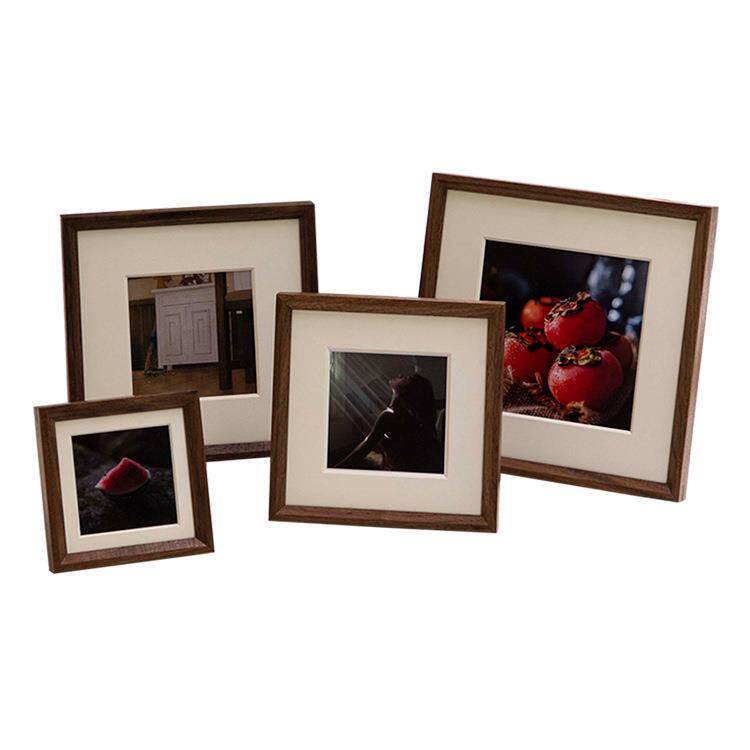 家居装饰相框简约实木高级感方形相框摆台6寸7寸洗照片做成相册框