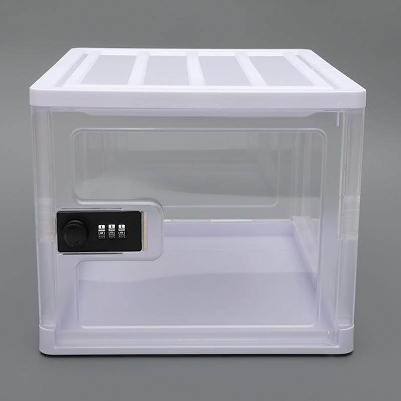 码锁透明收盒可叠药品零食电子设纳备收纳盒密储物盒密码药折箱,收纳整理,首饰盒,淘宝优惠券,粉丝福利购,淘宝优惠卷