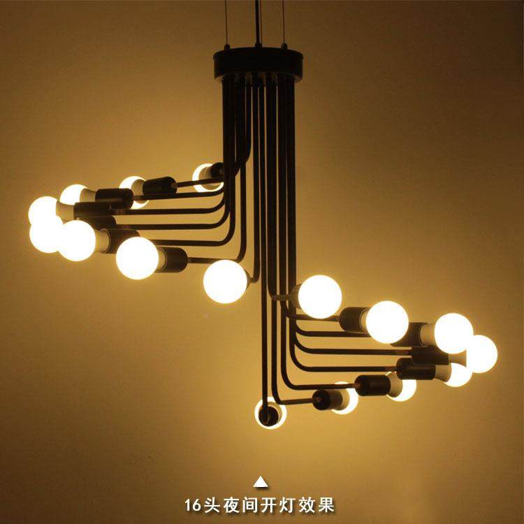 美式工复古铁艺创意楼业梯吊灯l大oft个性式厅复别墅螺旋灯具直销,家装灯饰光源,智能吊灯,淘宝优惠券,粉丝福利购,淘宝优惠卷