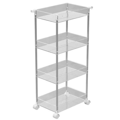 透明夹缝柜置物架卫生间浴室小推车厨房客厅落地收纳整理架