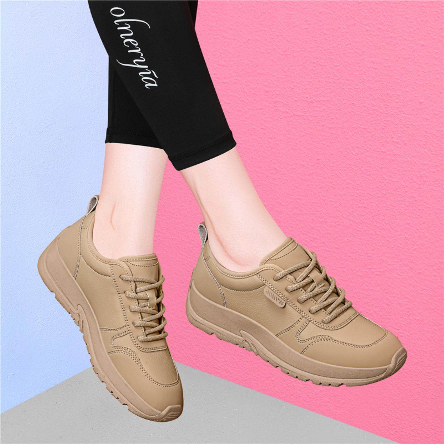 休闲鞋软底不累脚运动女鞋2025秋冬新款百搭气质单鞋厚底鞋子女款