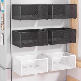 冰箱磁吸置物架侧收纳冰箱外侧面厨房调料品保鲜膜保鲜袋收纳神器