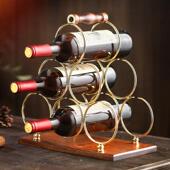 创意红酒架摆件实木葡萄酒架倒挂红酒杯架家用客厅欧式 酒柜展示架