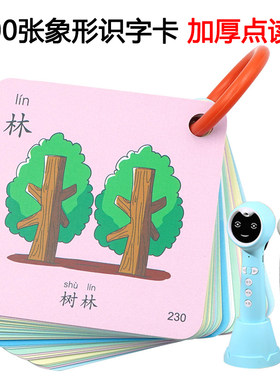 幼儿象形识字闪卡启蒙趣味点读