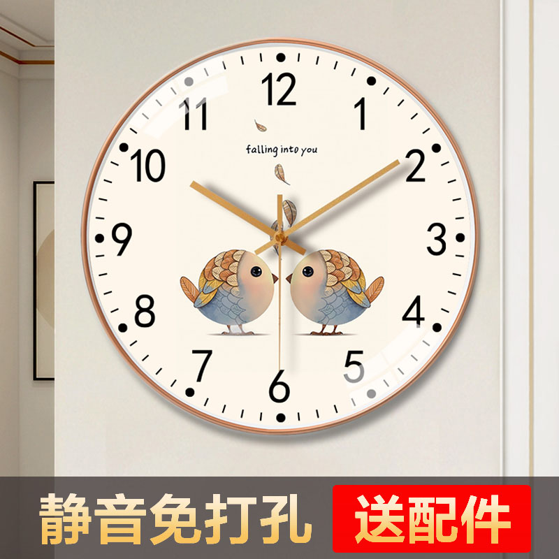 挂钟现代简约轻奢个性家用客厅