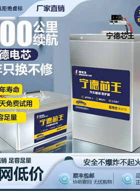 宁德磷酸铁锂电池72v60v48v伏电动三轮车大容量外卖电摩专用电瓶
