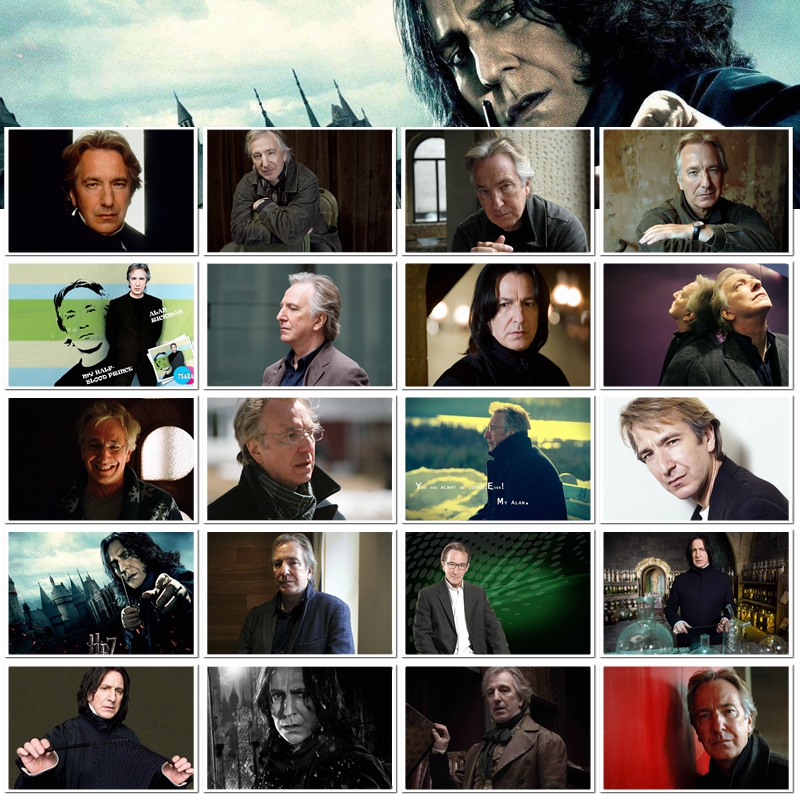 艾伦里克曼明信片照片卡贴钥匙扣