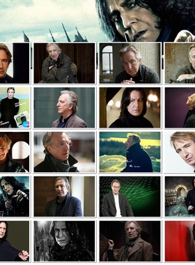 艾伦里克曼 Alan Rickman 明信片定制照片卡贴台历海报钥匙扣相册