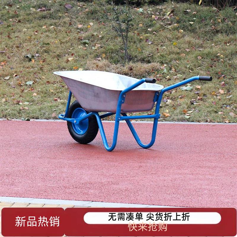 独轮车农用小推车单轮儿童地推沙灰车泥土建筑翻斗肥料手推折叠