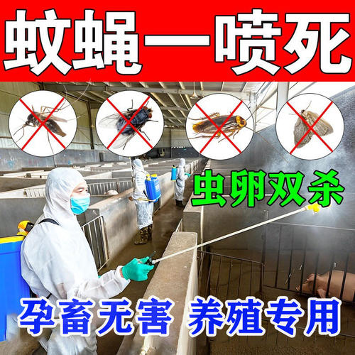 杀苍蝇专用药灭蝇子杀蚊蝇粉家用饭店养殖场灭蝇王喷雾杀虫剂无味