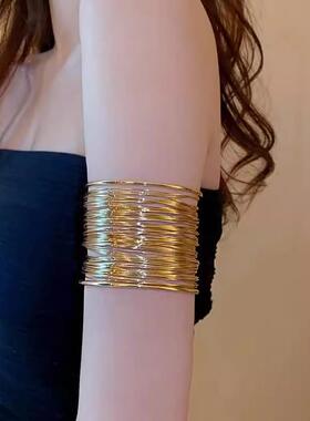 金色臂环饰品女手大钏配