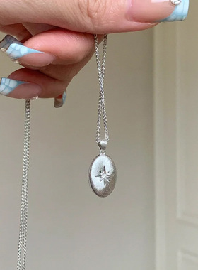 Sweetpeeps 八芒星咖啡豆项链轻奢高级感中古风精致双面锁骨链女