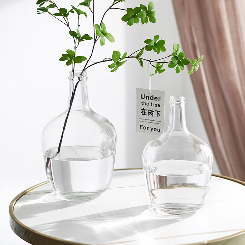 【吊钟专用花瓶】日式大肚子玻璃花瓶 客厅卧室餐桌落地装饰摆件,鲜花速递/花卉仿真/绿植园艺,花瓶,淘宝优惠券,粉丝福利购,淘宝优惠卷