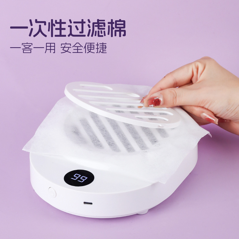 新款蓄电美甲吸尘器大吸力桌面迷你粉尘日式卸甲集尘器清洁吸尘机