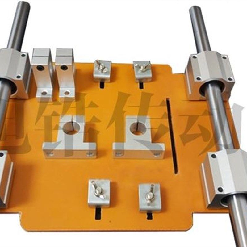 光轴锯云石机导轨电木底座瓷砖木工手推锯推台导轨木工裁板神器