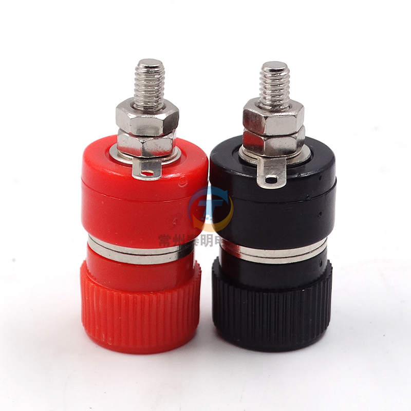 红黑接线a柱端子电流JS 222测试4mm接插件接地柱逆变器仪器仪表机