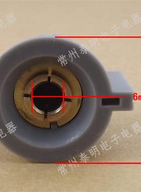 塑料旋钮电位器旋钮灰色KDJ32-20-6J带手柄G配套WH118 110 050 6M