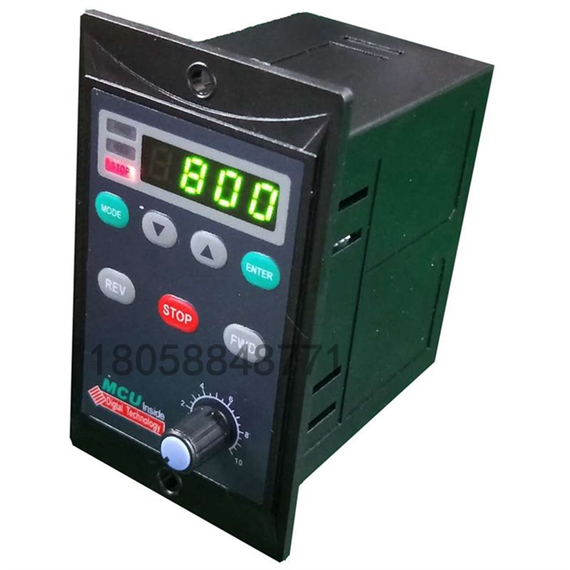 US型变频器400W智能数显SGF调速器三相电机控制器SPC开关220V包邮