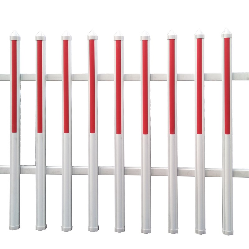 PVC变压器护栏塑钢工厂围墙围栏围挡施工隔离栏庭院别墅草坪栅栏