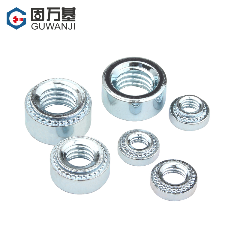 镀锌压铆螺母压铆螺帽环保压板件圆螺丝帽S-M2.K5M3M4M5M6M8M10