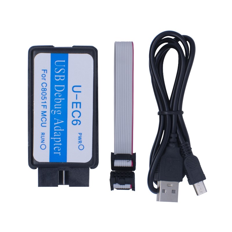 C8051F仿真器 iusb编程器 JTAG/C2 下载线 U-EC6/U-EC5/ML-EC3