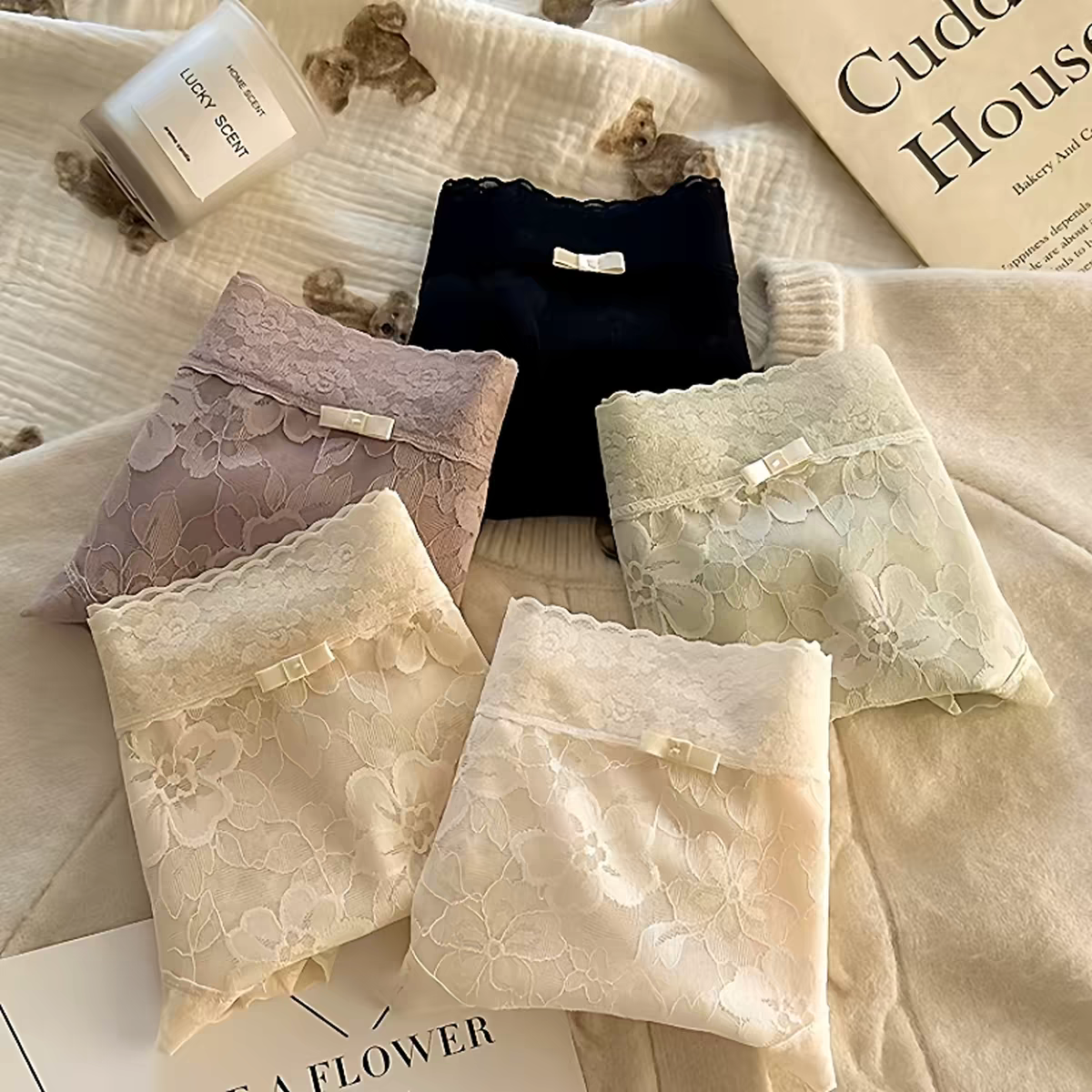 蕾丝内裤女生纯欲性感女士新款日系冰丝无痕少女中腰三角网纱短裤,女士内衣/男士内衣/家居服,女三角裤,淘宝优惠券,粉丝福利购,淘宝优惠卷