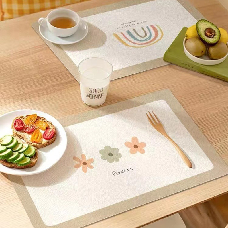 17ZZTY可爱卡通风餐垫隔热垫防烫防水防油餐桌垫家用餐具垫餐布垫