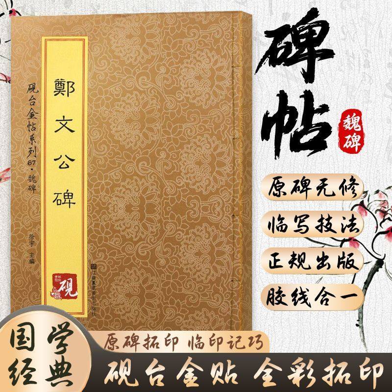 郑文公碑 魏碑拓印无删减详解分析教程 毛笔硬笔书法钢笔繁体字帖