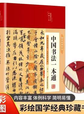 中国书法一本通 彩图精装 书法艺术基础理论常识鉴赏技法教程阅读书籍