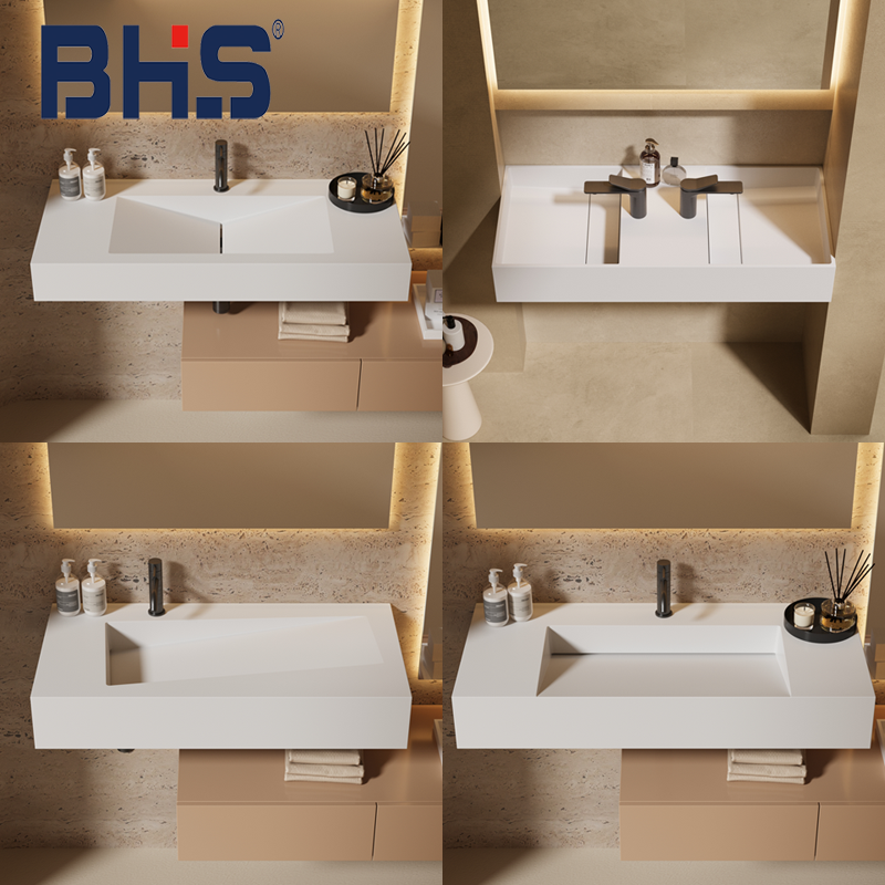 家用奶油风小户型人造石