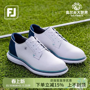 26新品Footjoy高尔夫球鞋男士时尚Premiere有钉款FJ舒适运动鞋