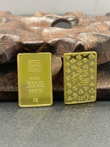 【Золото в реальном времени】 Baifu Gold Bar 1G2G5G Маленькие граммы тяжелые, полные золотые 9999 Сплошные инвестиции в ювелирные изделия Jindoudou
