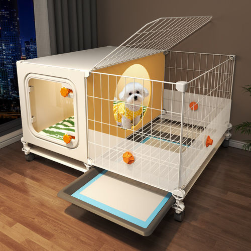 狗笼子小型犬比熊博美一室一厅一卫带厕所分离宠物专用小别墅狗窝