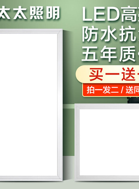 2022集成吊顶iLED灯嵌入式厨房化妆室灯吸顶灯铝扣板平板灯30030