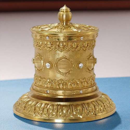 家用吉祥手拨指捻藏族经转轮