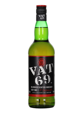 威使69苏格兰威士忌 Vat69 进口洋酒帝亚吉欧烈酒调可乐桶700ml