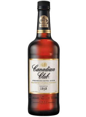 加拿大俱乐部Canadian Club威士忌原瓶进口洋酒鸡尾酒基酒750ml