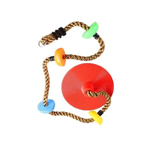 千儿树秋彩色圆彩虹秋千盘秋千攀爬绳家室内户外童幼儿园体能训练