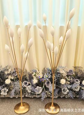 婚庆道具11头ZEB艺橄榄果路引铁奶白蕾泡泡花灯婚礼置舞台装饰布