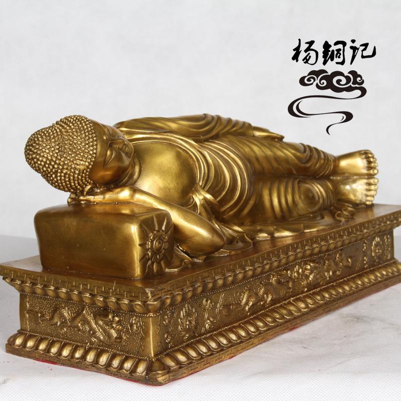 铜睡佛工艺品摆件礼品厂家直销铜释迦牟尼佛摆件