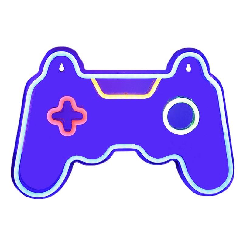 厂家供应电商亚克力LED背板霓虹灯游戏机手柄造型灯电竞房间