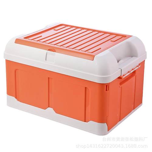 学生书箱叠纳箱塑料大号家用杂折物整多理储物箱置物盒功收能箱子