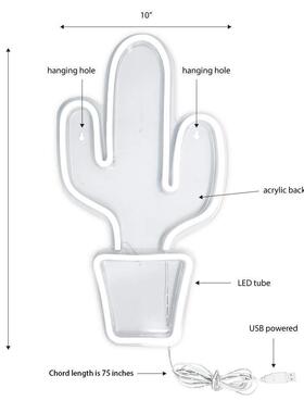 l供ed霓虹灯GAMEON板背造型游RPS戏装饰灯货