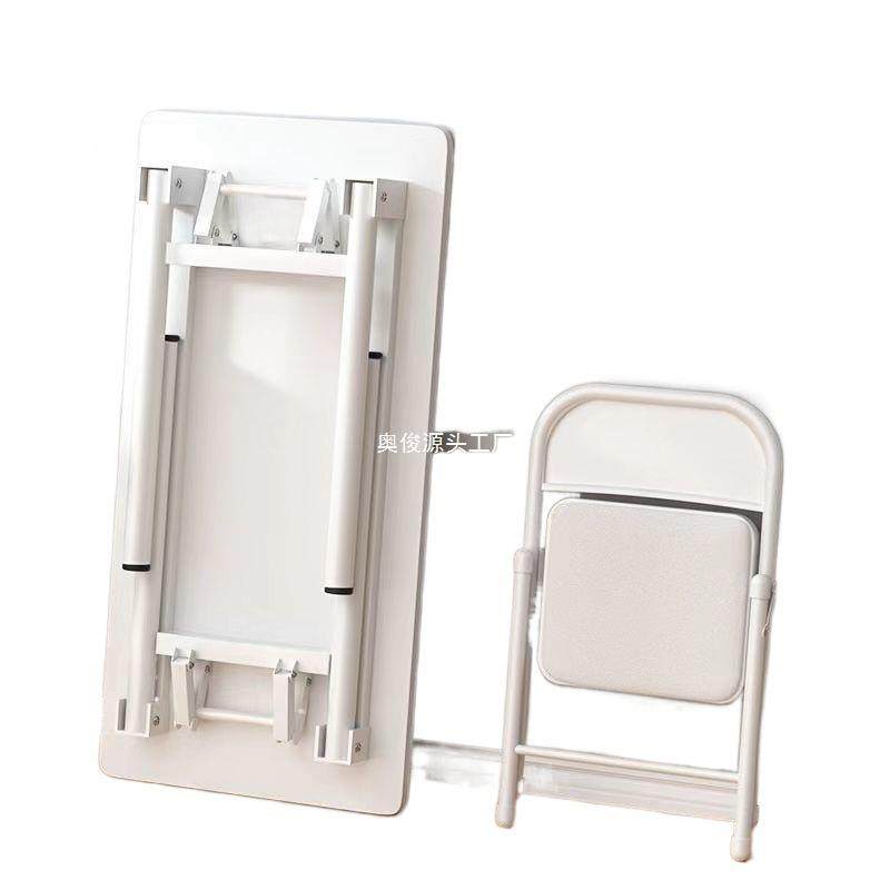 折叠饭桌子免安装出DHC屋吃学习租简易电脑桌办公桌桌便携桌