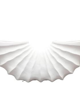 欧1111式白色树室扇形螺花器摆件样板房电海视脂柜卧室书房卧客厅