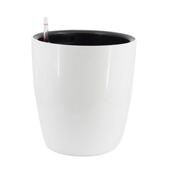 工厂直供自吸水花盆圆形大号落地高筒植物懒人自动吸水花盆