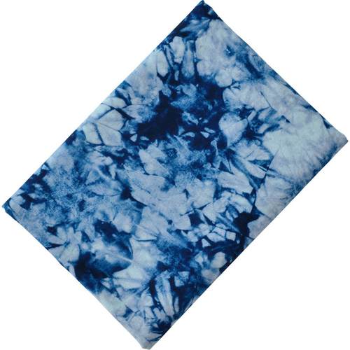 靛蓝染布手工diy儿桌布幼园饰51783环创背景布幔装染扎民族纯棉布