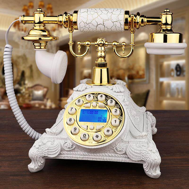 式复古电话机座机家用老电式仿古话机固定线无插卡旋海洋之星转客
