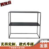 关柜北靠墙玄置物桌厂家直桌销 饰墙边玄23 简约铁艺关欧台装