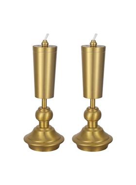 黄铜酥油灯供奉焟烛香炉灯盏家用神窟灯盏烛台铜香油酥油灯